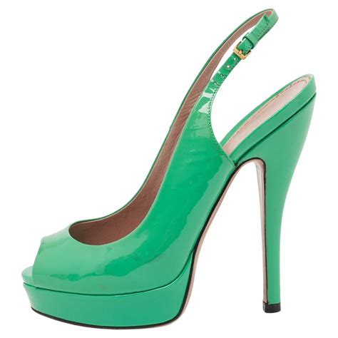 gucci heel patent peep toe|Women's Gucci Heels .